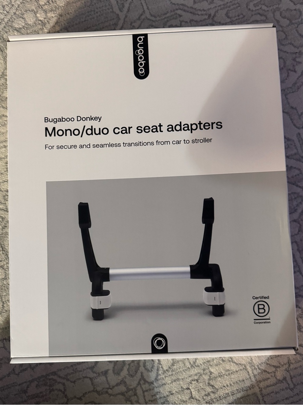 Bugaboo Donkey Mono/Duo Car Seat Adapters - Black & Silver
